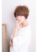 インナーグレージュ/マチルダボブ/前髪/ピンクベージュ/赤羽
