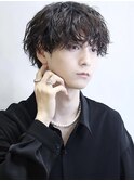 リオンショート『スパイラルパーマ×センターパート』新宿