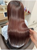 縮毛矯正×暖色カラー
