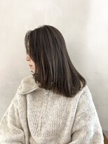 小森谷,ハイライトカラーエアリーロング,美髪,白髪ぼかしg35
