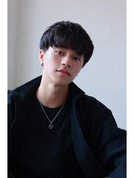 メンズカット バイ ソイクフ(メンズカット by SOY-KUFU) MEN'S HAIRマッシュパーマアッシュブラック