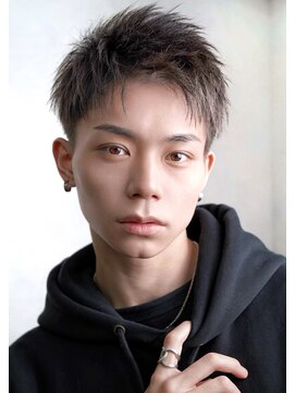 ゼロ 渋谷(XeRo) メンズヘアツーブロック刈り上げ 【ナチュラル束間ショート】