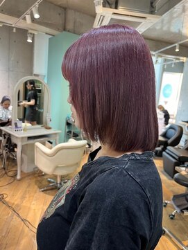 ミラシィ 稲毛(Mirashy) ボブスタイル×ラベンダカラー