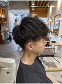 ハードパーマ　ツイストスパイラル　ツーブロック