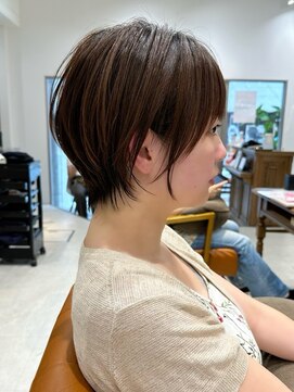 ネイロ 北千住(NeiRo) 大人ショートボブ丸みショートカットマッシュショート前髪あり