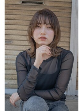 ヘアーラニッシュ 三郷中央店(hair Lanish) マロンベージュ/姫カットレイヤー/20代30代40代