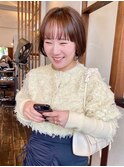 【スタイリングで楽しめる】ふんわりミニボブ