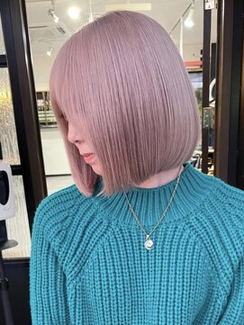 ラフヘアデザイン(Raf hair design) シアーベージュピンクベージュミルクティーベージュボブ