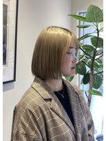 シアン 栄店(CYAN.)&nbsp;ぷつっと可愛いハイトーンボブ