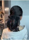 【おでかけハーフアップ】結婚式/二次会/同窓会/銀座/有楽町
