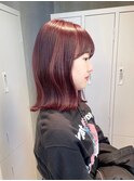 チェリーレッド/イメチェンヘアスタイル/美髪のススメ/横浜