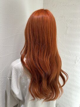アジールヘア 池袋東口店(agir hair) ブリーチ1回~ビビットオレンジダブルカラー池袋東口