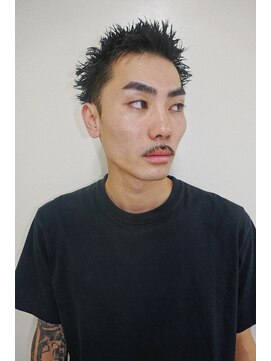 ルックグッドストア(LOOK GOOD STORE) メンズカットアップバングスパイキーショートブルーブラック