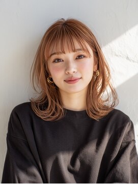 ランデブー 大宮(Rende-Zvous) くびれヘア/アプリコットオレンジ/夏のヘアアレンジ/大宮