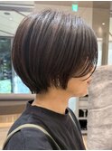 表参道白髪ぼかしハイライトレイヤーボブアッシュグレージュ40代