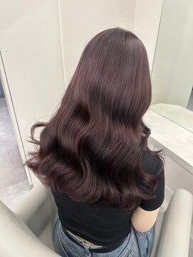 ベレーザ 渋谷神南(Beleza) 16500黒髪アッシュバーガンディミディアムレイヤーカット