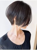 【morio原宿】黒髪前下がりショートボブ