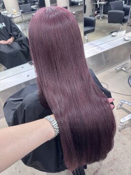 ペレ 栄店(PELE) ホワイトグレージュ/デジタルパーマ/チェリーブラウン/栄