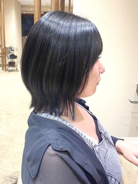 チャコレ パーチ 北千住店(Chacolle perch) レイヤーボブ×ブルーアッシュ