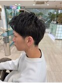 アップバングショート