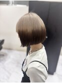 ホワイトベージュ×ダークブラウン A