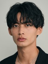 バイフィフス 原宿/表参道(by fifth)&nbsp;原宿シャドウパーマメンズパーマセンターパートグランジスタイル