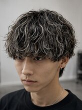 メンズ ドルチェ(men's Dolce)&nbsp;波巻きスパイラル×ハイライト/パーマだけじゃ物足りない方に
