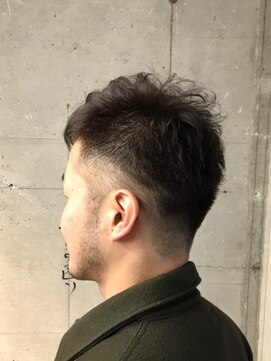 オッソ(OSSO) ソフトツーブロックトランクスヘアハイトーンメンズ