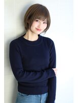 オーロ 宝塚店(ORO)&nbsp;ローライトアッシュブラウン大人かわいい小顔ワンサイドショート