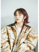 ソワ オモテサンドウ(SOIE OMOTESANDO)&nbsp;【SOIE】カシスレッドがポイントの切りっぱなしボブヘア