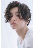 大人かわいい♪ マニッシュショートボブ センターパート