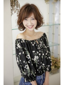 ルルディ バイ アフロディーテ銀座(luludi by APHRODITE) 黒髪/グレーベージュ/レイヤーロング/前髪パーマ/銀座