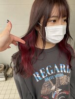 イースタイル 志都呂店(e-style com’s hair) アクセサリーバイカラーピンク#恒吉#ハイトーンカラー#20代30代