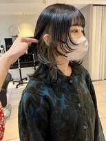 アクアオモテサンドウ(ACQUA omotesando)&nbsp;△ブリーチありインナーカラーグレーウルフカットレイヤーカット