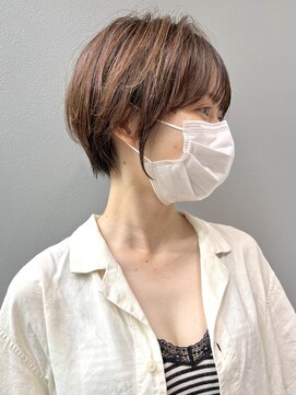 ジアン バイ ミルボン NU茶屋町+(GIEN by milbon) ショートボブ/丸み/くびれ/似合わせ/大人/耳掛け@田中俊成