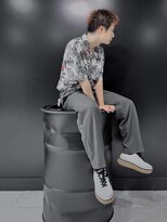 アウル 心斎橋(owl) スパイキーショート×ツイストスパイラル×ブリーチ×アメカジ