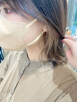 ネオリーブ アンド 渋谷店(Neolive &)&nbsp;斜めバング/グレージュカラー/シルキーベージュ/韓国/渋谷