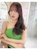 韓国風前髪×レイヤーカット【髪質改善/新宿/レイヤーカット