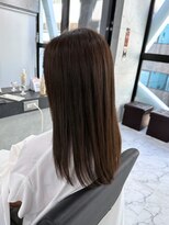 エンディアリング 東銀座(Endearing)&nbsp;黒髪/グレーベージュ/レイヤーロング/前髪パーマ/銀座/東銀座