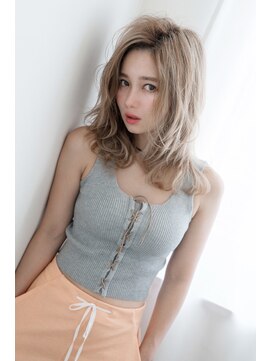 バルミー バイ エスドットブルーム 難波店(BALMY by S.BROOM) 【BALMY　難波】かきあげレイヤースタイル