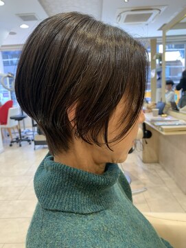 アッシュ 仙川店(Ash) 50代　後ろが気になる方必見！簡単ボリュームUPハンサムショート