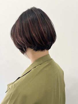 ピース ヘアーワーク(PEACE HAIR WORK) ショートスタイル毛先カラー