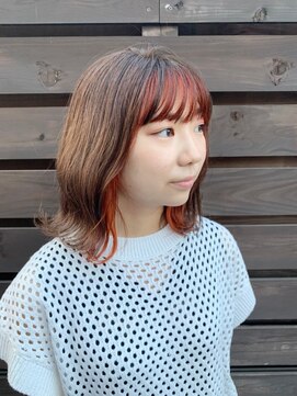 ソレイユ イワタ(SOLEIL IWATA) 大人気オレンジのインナーカラー☆