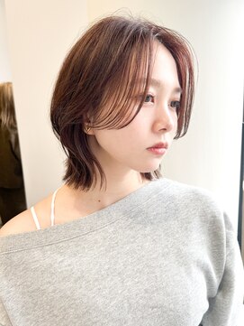 トゥルーズ 梅田店(TLUUS) TLUUS姫カットシアーカラーセミディカール