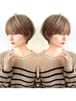 アンド ストーリーズ(&STORIES)&nbsp;ショートボブ髪型20代30代前髪あり前髪なし面長丸顔【荒牧】AY