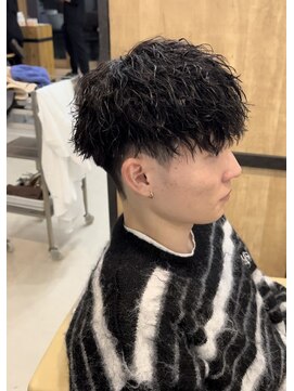 メンズギフト(men's GIFT) 刈り上げツーブロックツイストスパイラルパーマメンズマッシュ