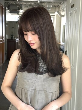 グリーン 町田(green) 【ロング】レイヤー×ベージュ