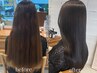 カットなし☆髪質改善ストレート（縮毛矯正）＋髪質改善inカラー＋TOKIO TR