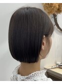 【井上】内巻きボブショートぱっつとボブ癖毛ストレート縮毛矯正