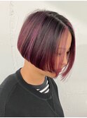 《me’lou》前下がりボブ×ハイライト20代30代40代50代
